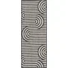moderno exterior blanco y negro de curvas entrelazadas