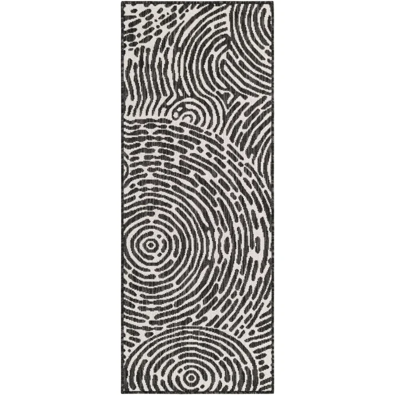 moderno exterior negro y blanco de ondas