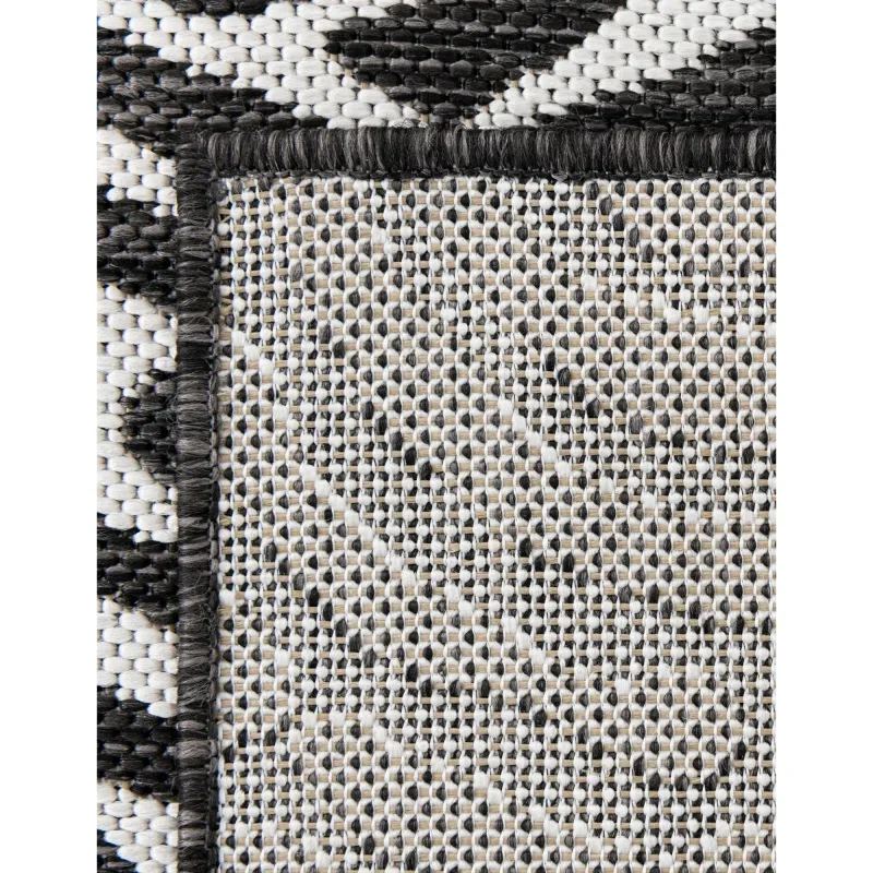 moderno exterior negro y blanco de ondas