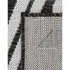 moderno exterior negro y blanco de rayas entrelazadas