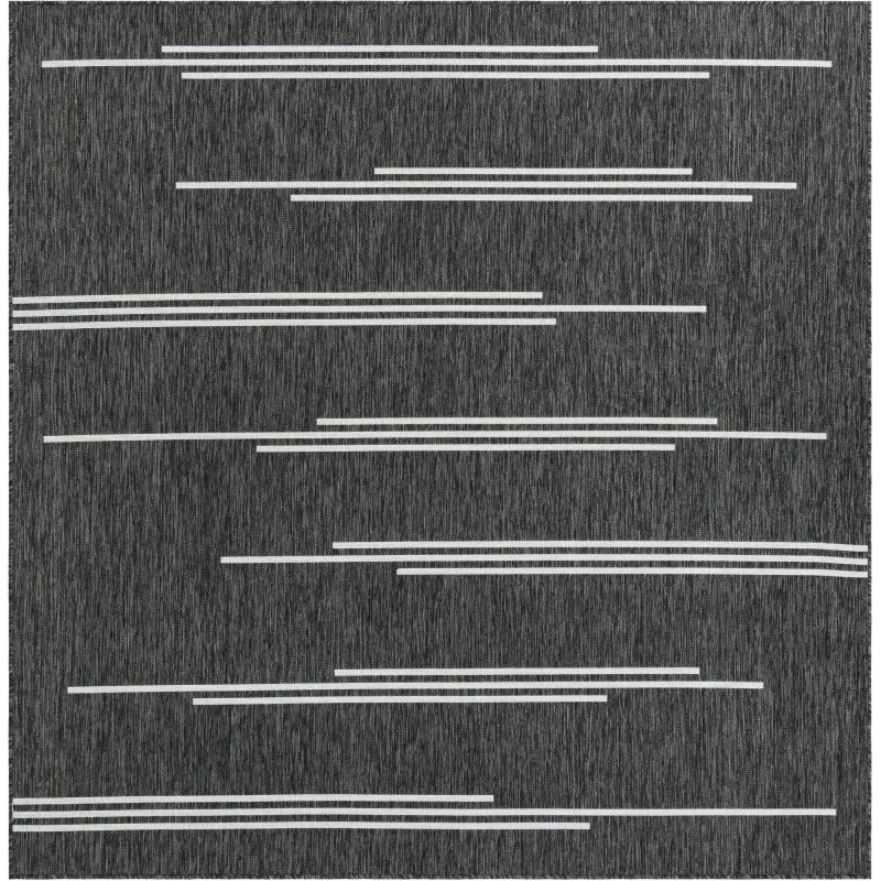 moderno exterior negro y blanco de rayas grupales
