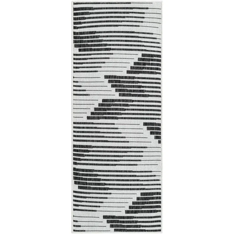 moderno exterior negro y blanco en movimiento