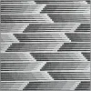 Tapete Moderno Exterior Negro y Blanco en Movimiento