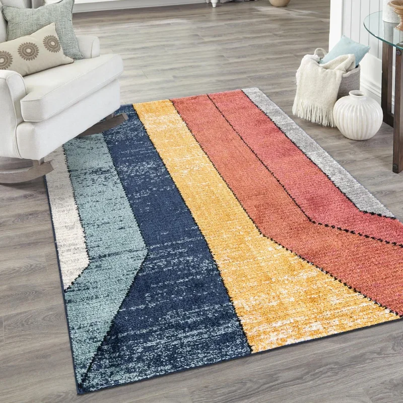 mosaicos de rayas en multicolor