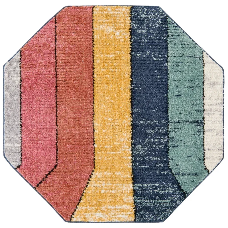 mosaicos de rayas en multicolor