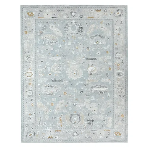 Tapete Musa Volutas Florales Vintage en Gris