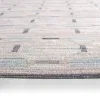 Tapete Exterior Baldosa Azulejos Geométricos en Azul y Gris