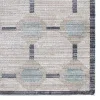 Tapete Exterior Baldosa Azulejos Geométricos en Azul y Gris