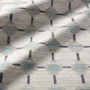 Tapete Exterior Baldosa Azulejos Geométricos en Azul y Gris