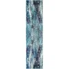 oasis abstracto en azul