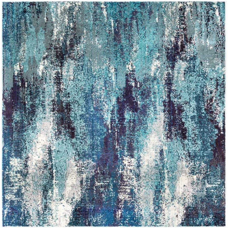 oasis abstracto en azul
