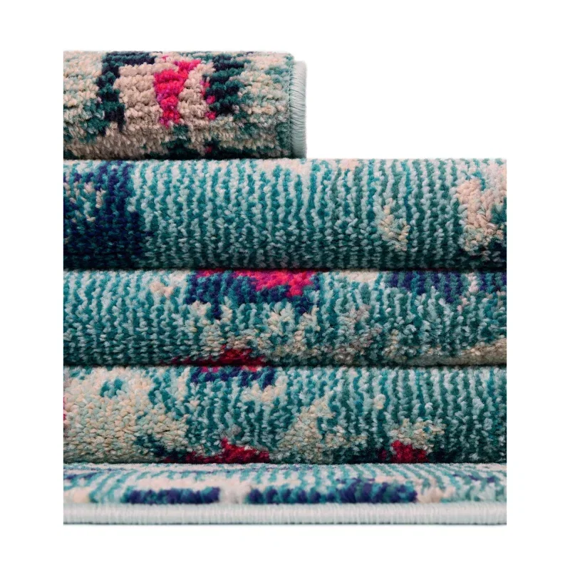 oasis con manchas azul y rojo