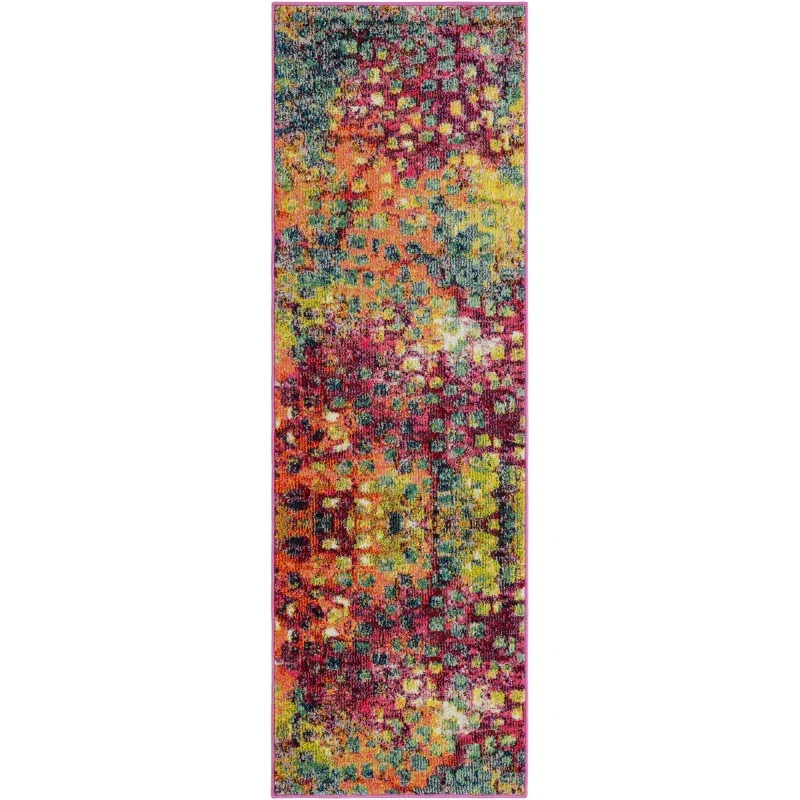 Tapete Oasis con Manchas Multicolor, versión corredor