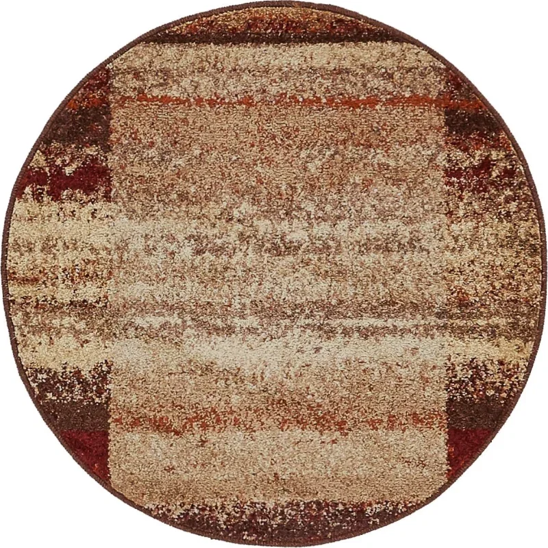 Tapete Otoño Borde Beige, versión redonda