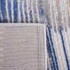 Tapete Palmar de Ondas Fluidas en Beige con Azul