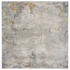 Tapete Palmar de Textura Desgastada en Gris con Dorado