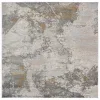 Tapete Palmar Vintage en Gris con Dorado