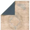 Tapete Periodo de Medallón en Beige y Azul