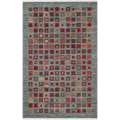 persa tribal mosaico en azul