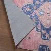 Tapete Posada Medallón Floral en Rosa y Azul