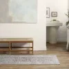 Tapete Posada Minimedallones Suroeste en Gris y Beige