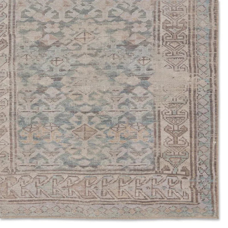 Tapete Posada Minimedallones Suroeste en Gris y Beige