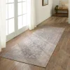 Tapete Posada Minimedallones Suroeste en Gris y Beige