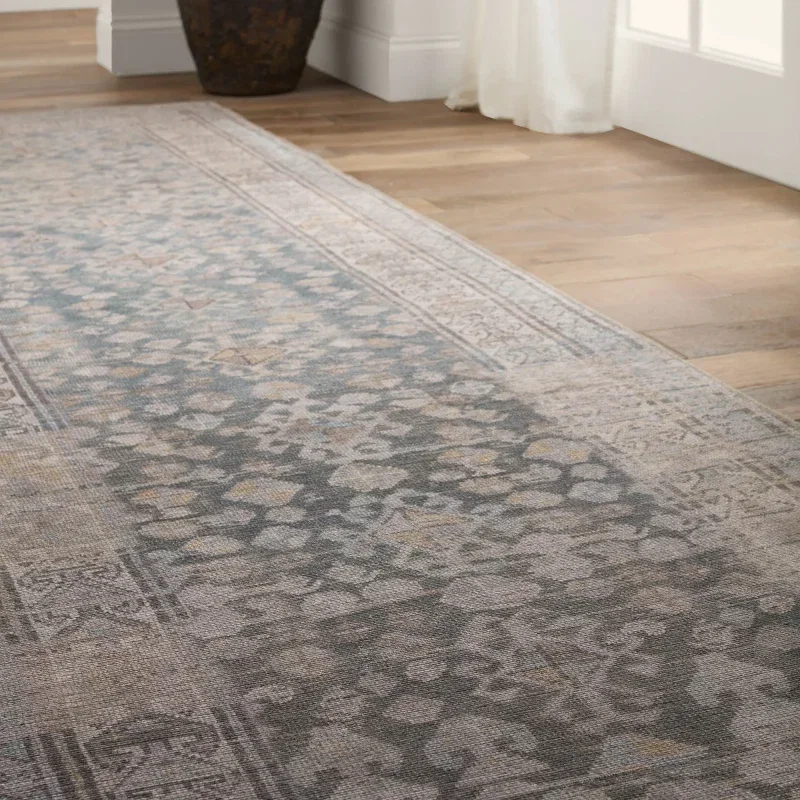 Tapete Posada Minimedallones Suroeste en Gris y Beige