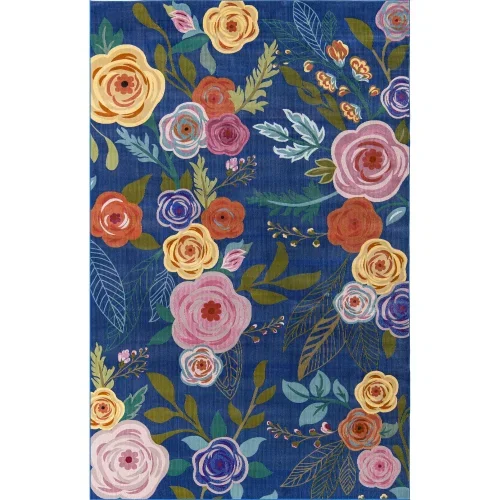 primavera floral en azul