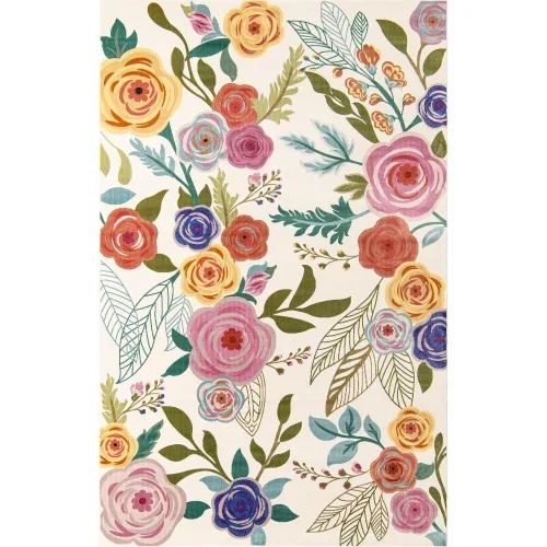 primavera floral en marfil