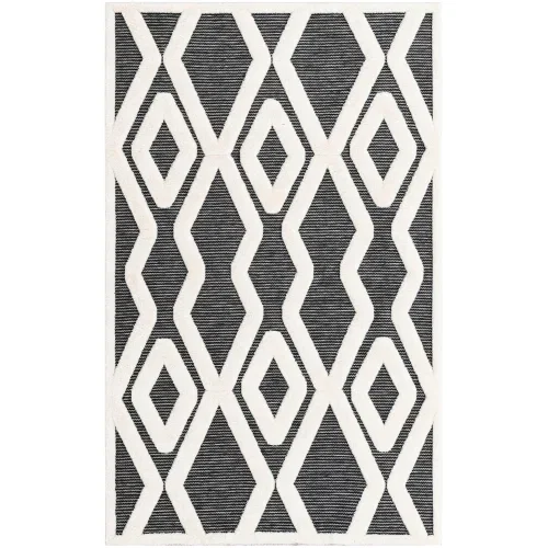 Tapete Prisma Columnas y Rombos en Gris