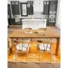 prismatico medallon en naranja