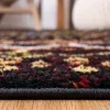 Tapete Roterdam Franjas de Rombos en Negro Multicolor