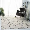 Tapete Shag Miami Floral en Beige con Azul