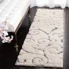 Tapete Shag Miami Floral en Beige con Azul