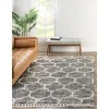 shag nordico enrejado en gris