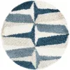 shag nordico facetas en azul