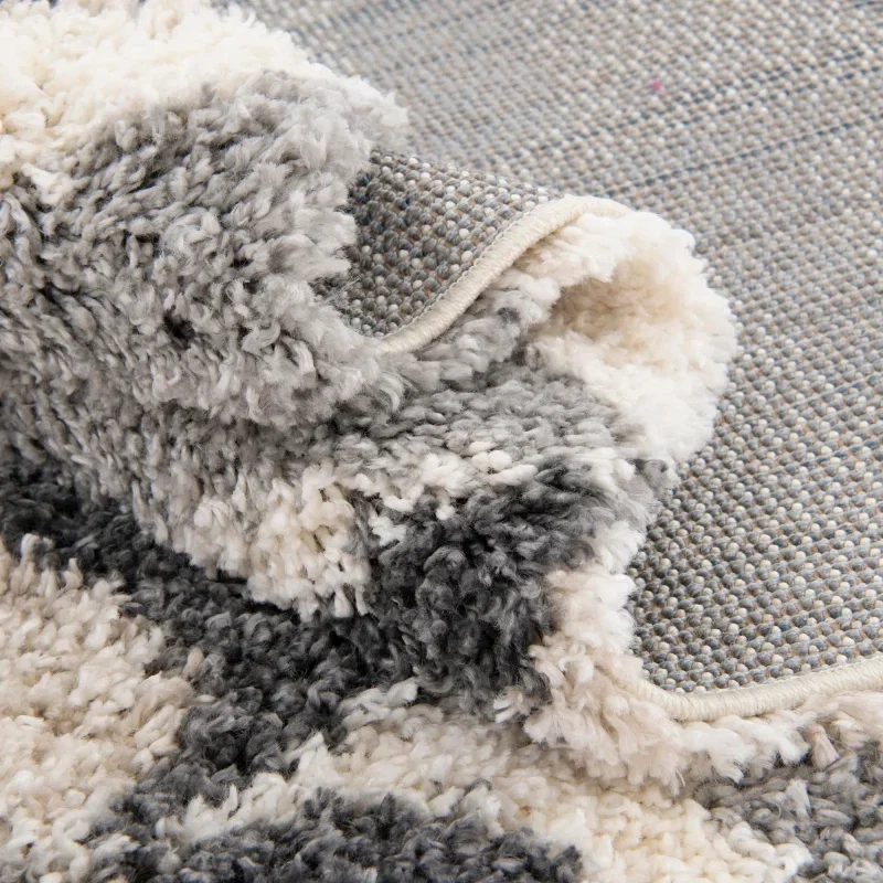 shag nordico facetas en gris