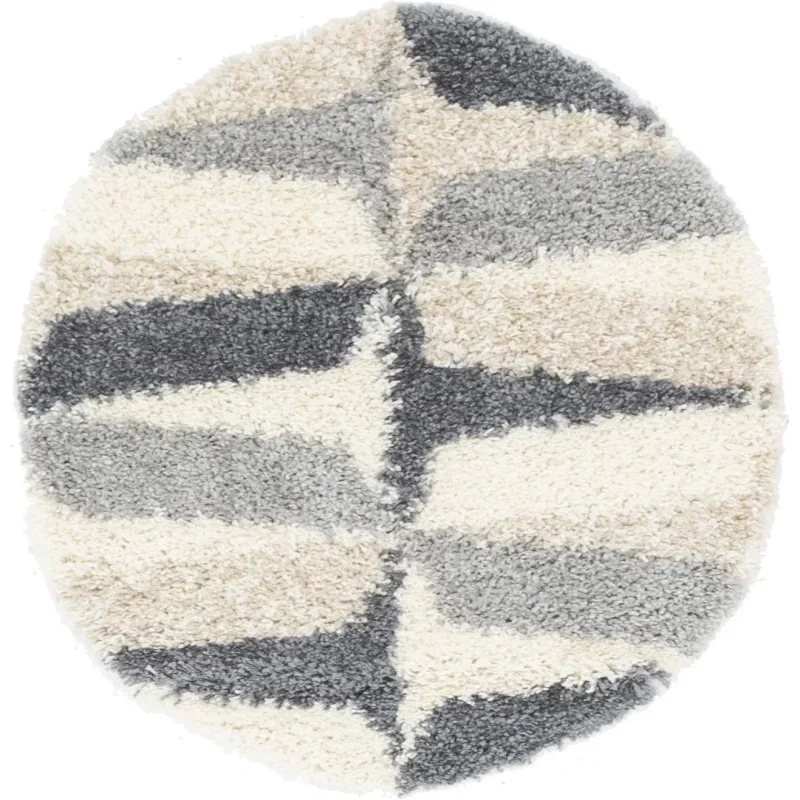 shag nordico facetas en gris