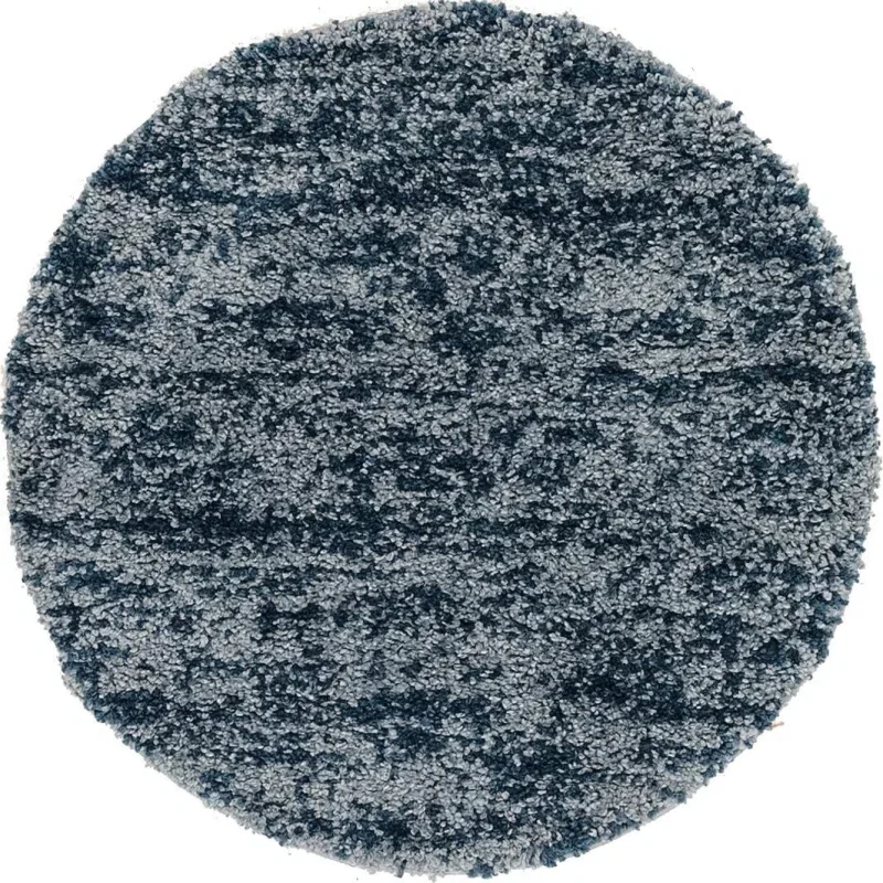 shag nordico jaspeado en azul