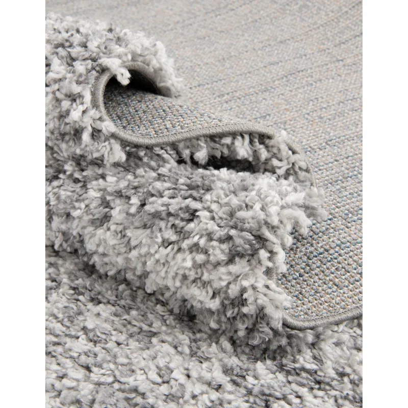 shag nordico jaspeado en gris