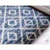 shag nordico rombos en azul