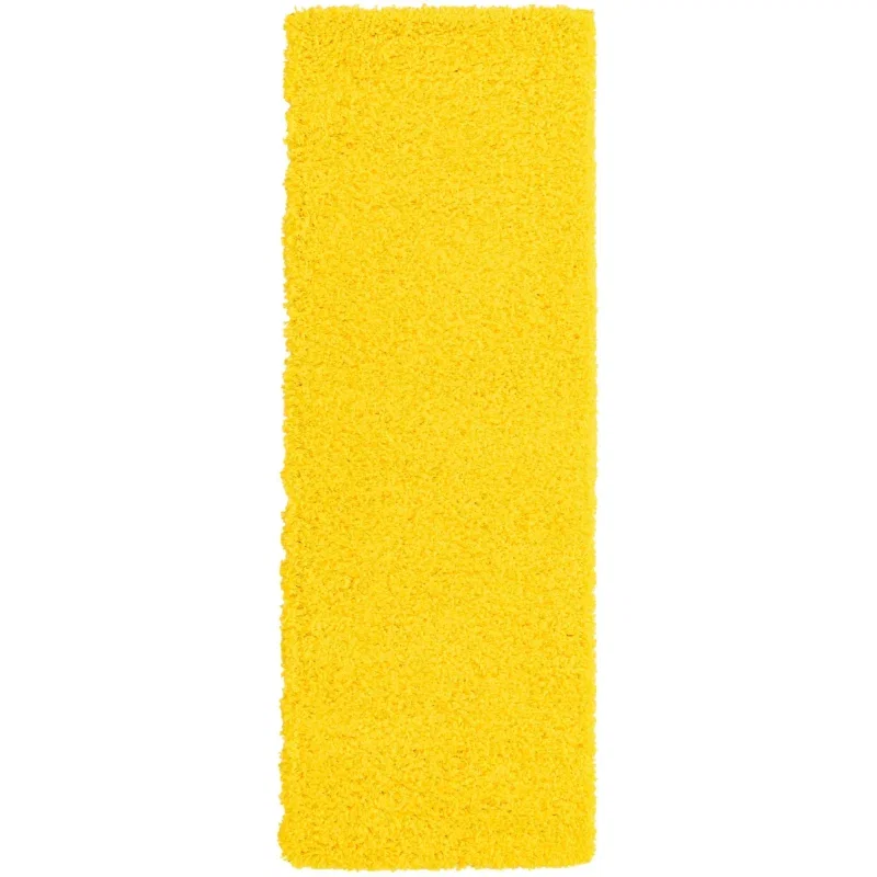 shag solido en amarillo solar