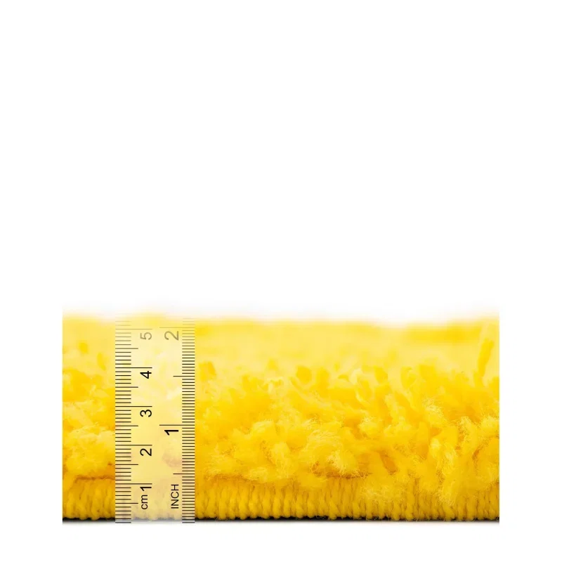 Tapete Shag Solido en Amarillo Solar