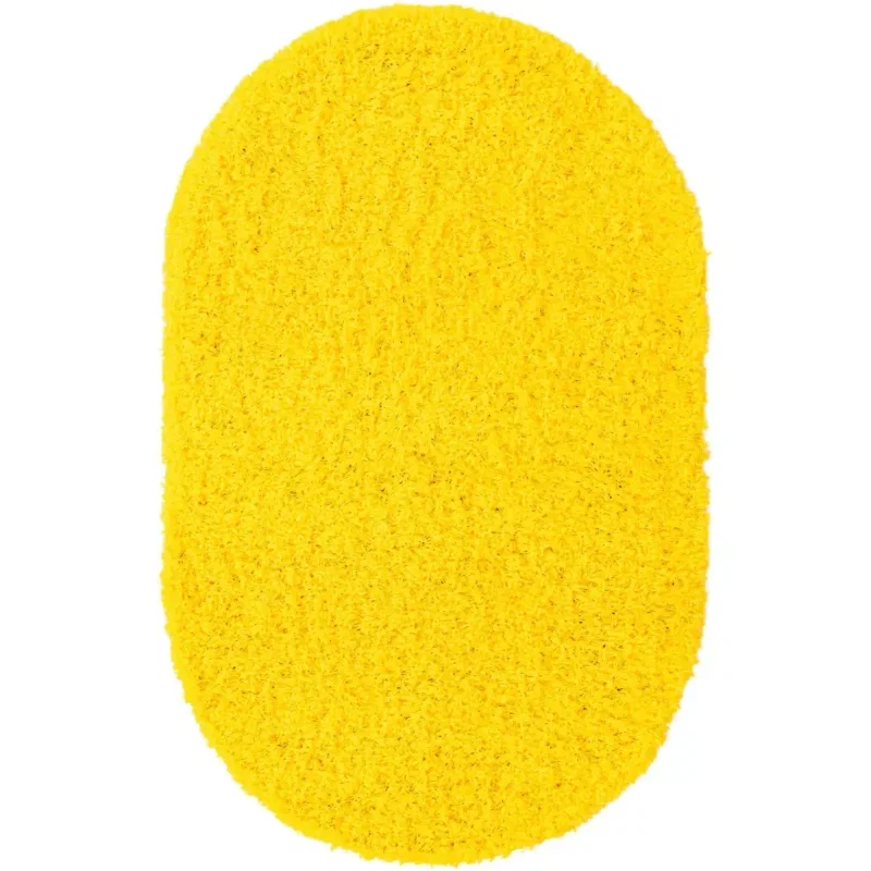 shag solido en amarillo solar