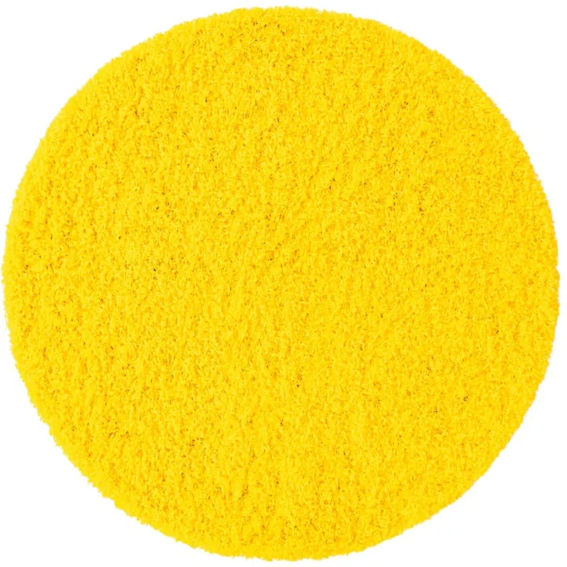 Tapete Shag Solido en Amarillo Solar