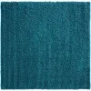 Tapete Shag Solido en Azul Aqua