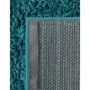 Tapete Shag Solido en Azul Aqua