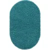 Tapete Shag Solido en Azul Aqua