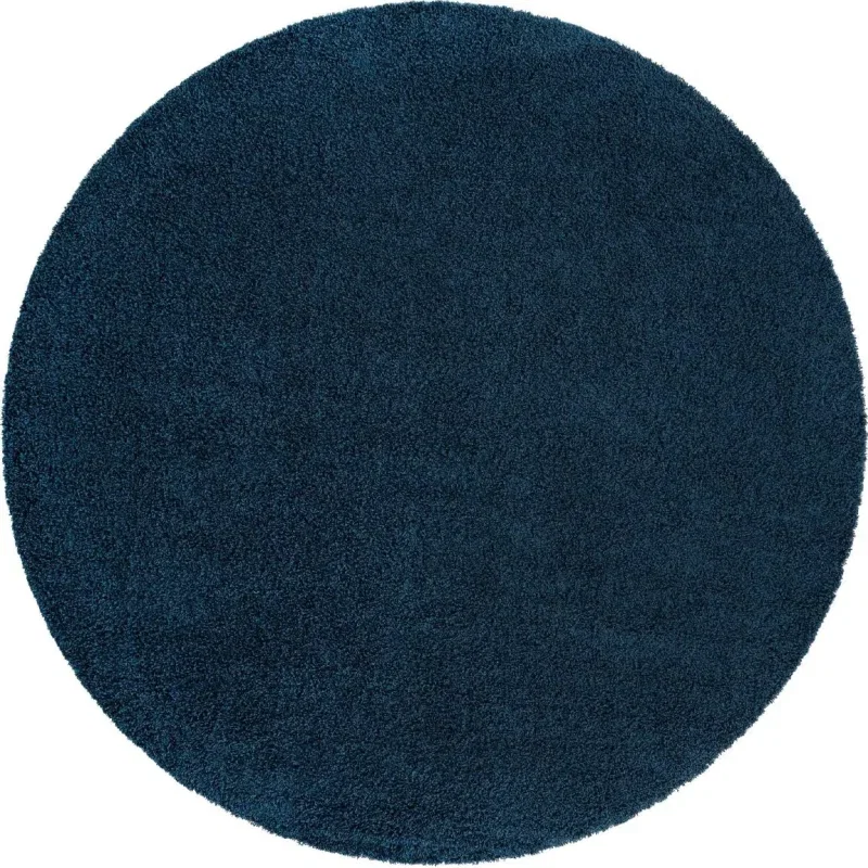 shag solido en azul zafiro